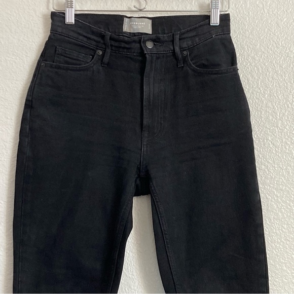 Everlane The Original Cheeky Jean Organic Cotton Hi Rise Black 25 - Picture 6 of 16
